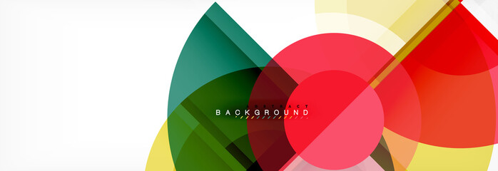 Abstract background bright circles geometric design