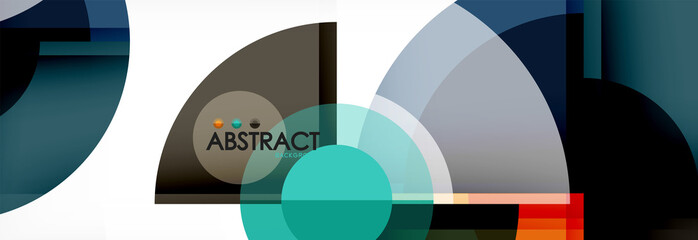Obraz premium Vector fantastic circle modern geometric background template