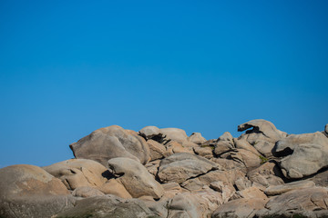 rocks and blue sky