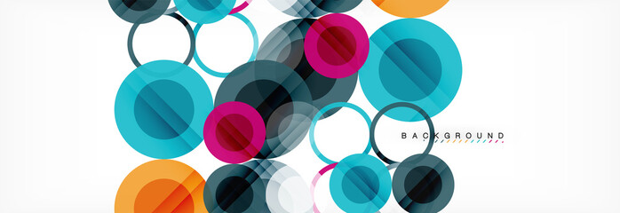 Circle composition abstract background