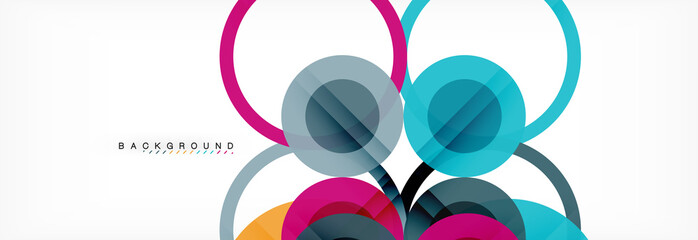 Circle composition abstract background