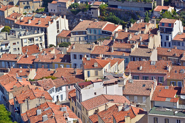 Fototapeta na wymiar Dächer von Marseille