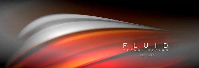 Fluid color wave line background. Trendy abstract layout template for business or technology presentation, internet poster or web brochure cover, wallpaper