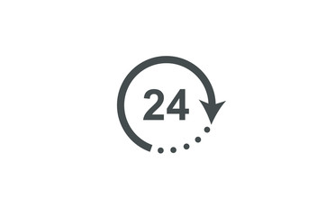 24 hours service icon