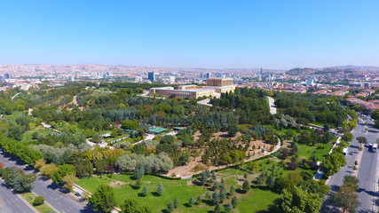 Fototapeta na wymiar Aerial view of Ankara City Capital of Turkey
