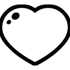 heart symbol graphic icon