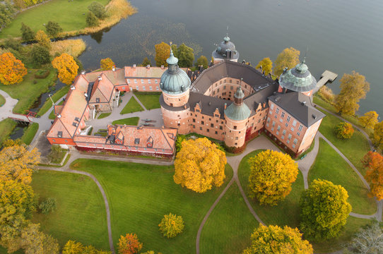 Höstvy över Gripsholms slott