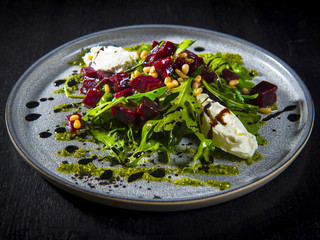 Salad With Beet And Soft Cheese
