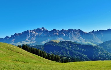 Alpsteinkette, Blick von der Hochalp