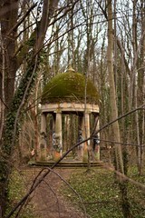 pergola stocked in a forest in Leipzig, Germany