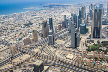 Fototapeta na wymiar View of Dubai skyline