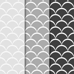 seamless geometric abstract pattern with fish scales