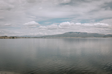 Mongolian landscapes of Altai, mountain lake