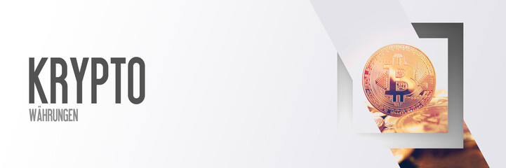 Bitcoin Münze - Kryptowährung - Geld der Zukunft