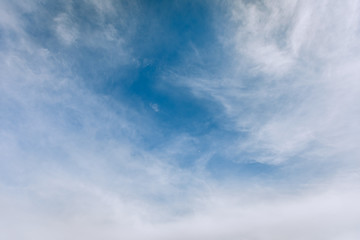 Blue sky background with clouds