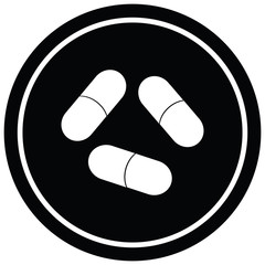 pills circular symbol