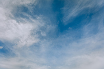 Blue sky background with clouds