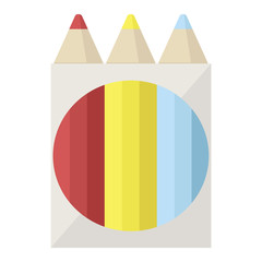 pack of coloring pencils graphic icon