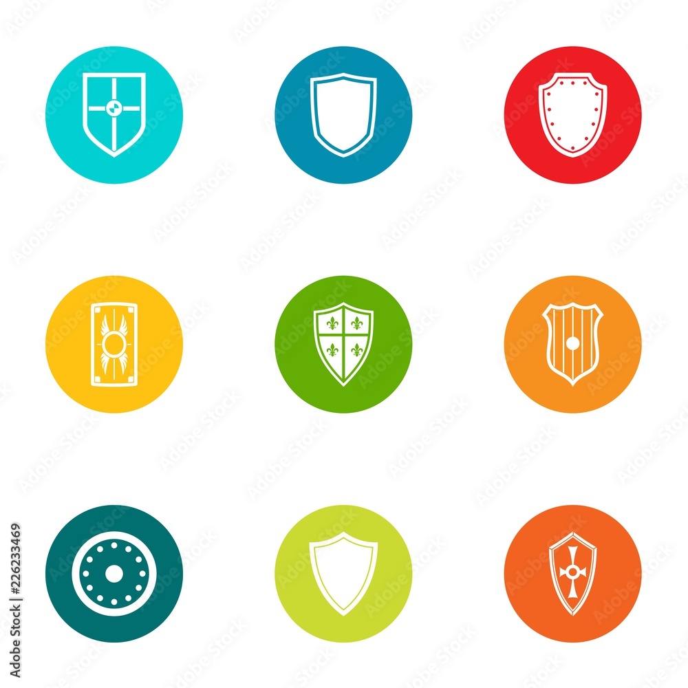 Poster switchboard icons set. flat set of 9 switchboard vector icons for web isolated on white background