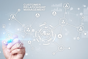 CRM. Customer relationship management concept. Customer service and relationship.