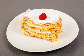 Milfey cake with cream