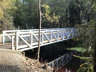 Lake Mahinapua walkway bridge