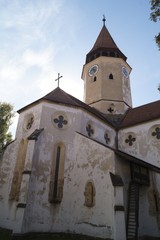 Fototapeta na wymiar Evangelical Fortified Church from Prejmer, Brasov, Transylvania, Romania 