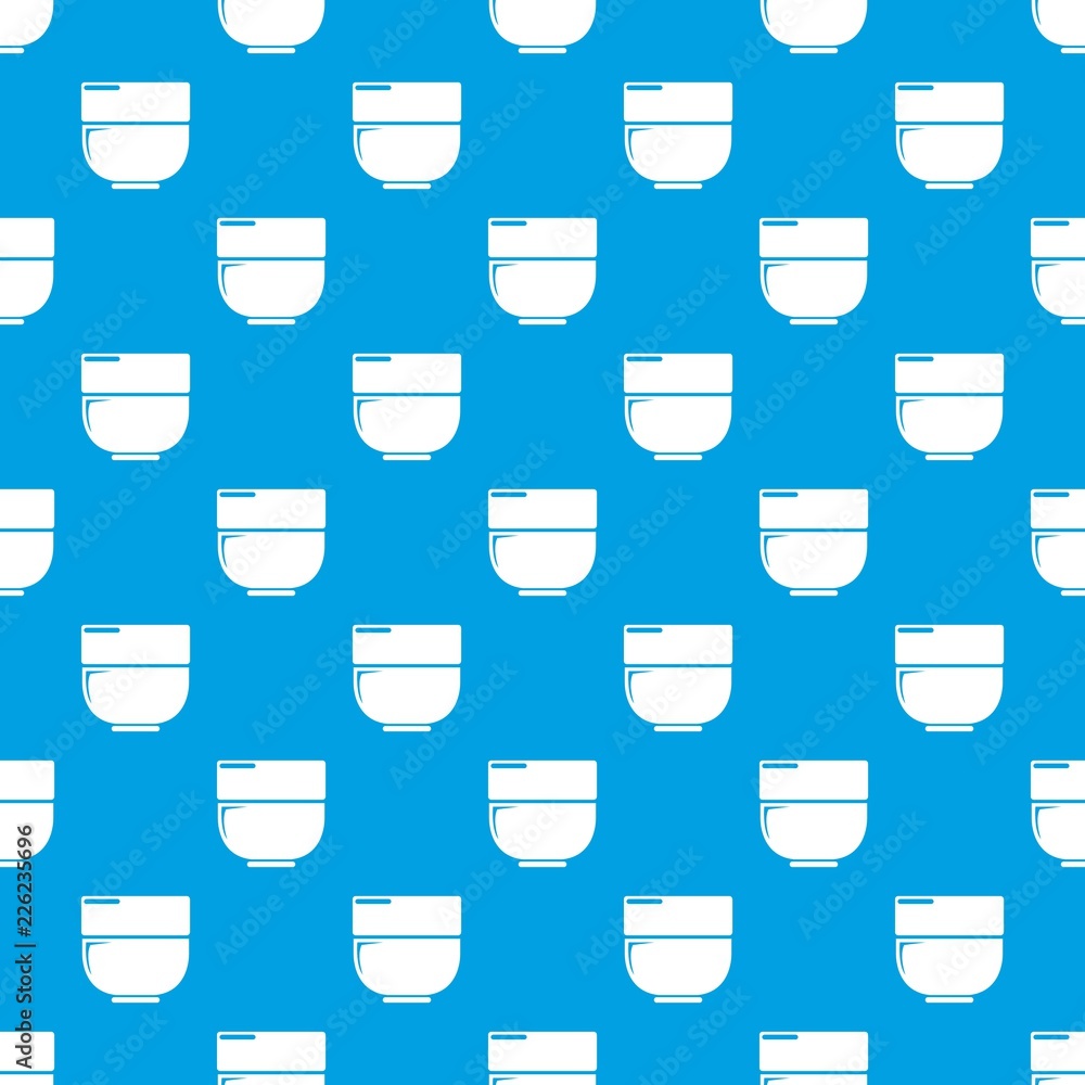 Poster bowl pattern vector seamless blue repeat for any use