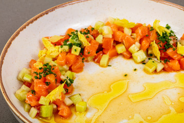 Tartar with salmon
