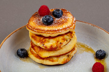 Pancakes with berries