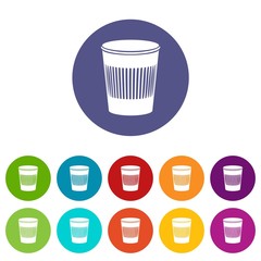 Rubbish bin icon. Simple illustration of rubbish bin vector icon for web