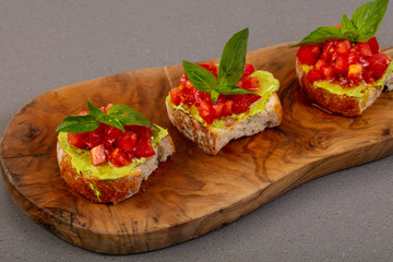 Bruschetta with tomato