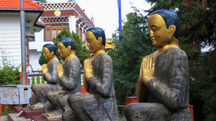  Statue of Buddhist Monks praying