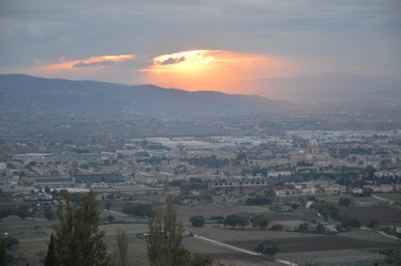 Sunset in Assisi 1