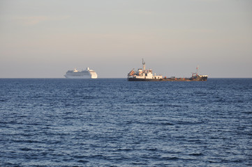 Fototapeta premium The beautiful Cruise Ship travel 
