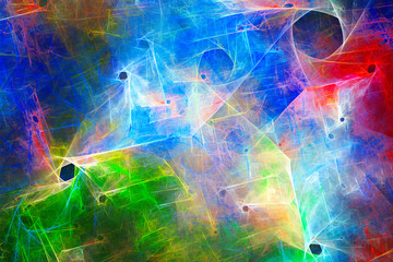 Abstract fractal background.Abstract painting multicolor texture.Motion holiday background.Modern multicolor futuristic dynamic pattern.Fractal 3d artwork creative graphic design