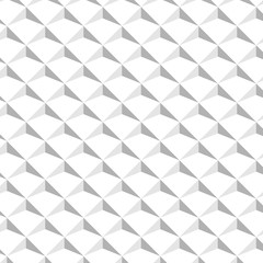 Abstract isometric background. White textured design. Vector