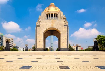 Zelfklevend Fotobehang The Monument to the Revolution in Mexico City © kmiragaya