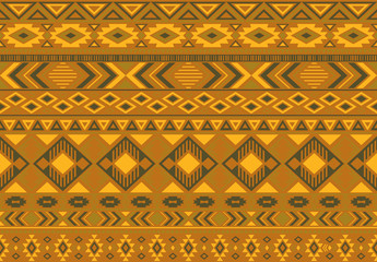 Indonesian pattern tribal ethnic motifs geometric seamless vector background. Abstract indian tribal motifs clothing fabric textile print traditional design with triangle and rhombus shapes.