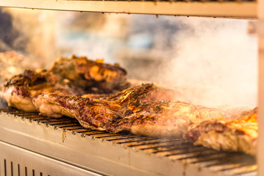 Argentinian meat on grill