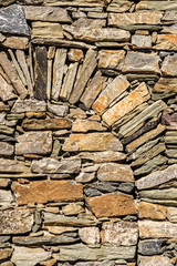 Wall made of stone bricks.