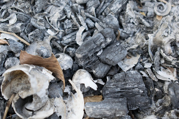 The ash from the gray fire for the design for Photoshop remains background
