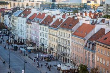 Stare miasto widziane z tarasu widokowego na dzwonnicy kościoła św. Anny