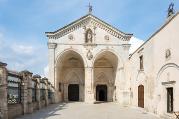 Fototapeta na wymiar Basilica Santuario San Michele in Monte Sant Angelo, Italy