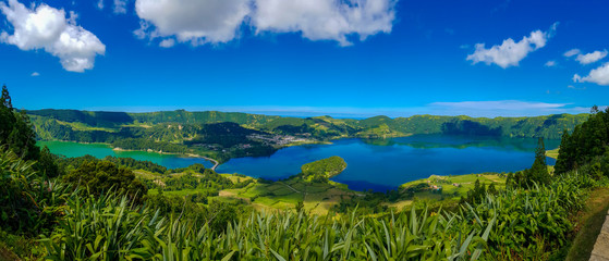 Lake Azul on the islnad Sao Miguel Azores