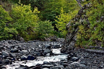 Mountain landscape from Kakh region of Azerbaijan