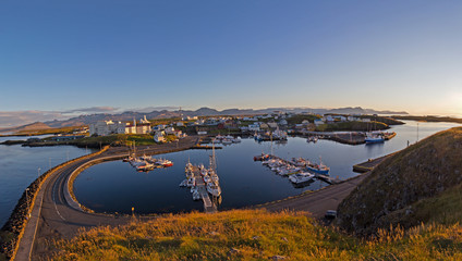Fototapeta premium Island, Panorama Stykkisholmur