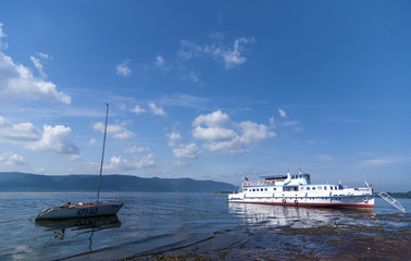 cruise ship in the sea