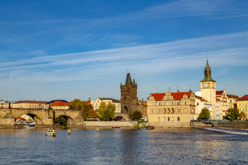 Altstadt Moldau und Brücke Prag