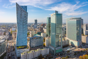 City Center of Warsaw, Poland